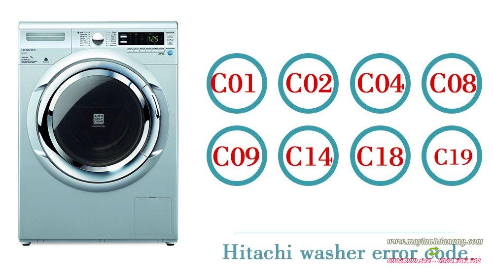 14 mã lỗi máy giặt Hitachi