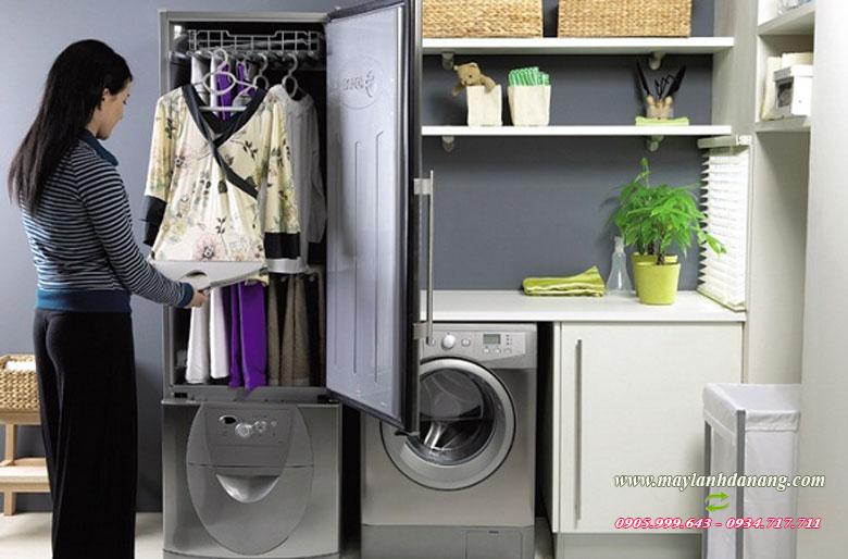 máy giặt có chế độ sấy khô giúp tiết kiệp không gian