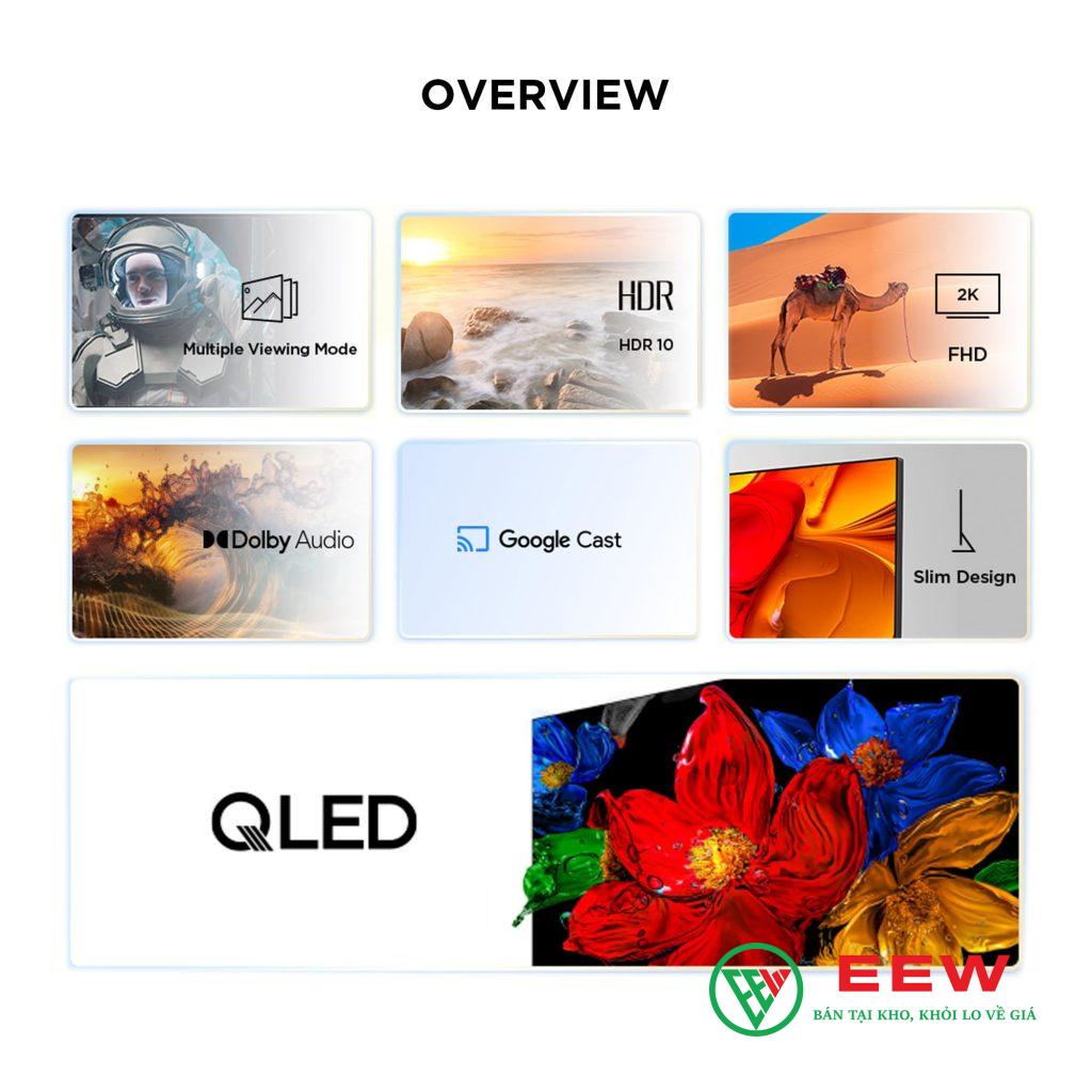 Google Tivi QLED TCL AI FHD 32S5K - thiết kế mỏng nhẹ, dễ dàng lắp đặt mọi không gian Google Tivi QLED TCL AI FHD 32S5K - thiết kế mỏng nhẹ, dễ dàng lắp đặt mọi không gian