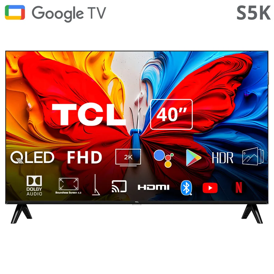 Google Tivi TCL QLED Full HD 40S5K - Màn hình sắc nét, màu sắc sống động cho trải nghiệm xem tuyệt vời Google Tivi TCL QLED Full HD 40S5K - Màn hình sắc nét, màu sắc sống động cho trải nghiệm xem tuyệt vời