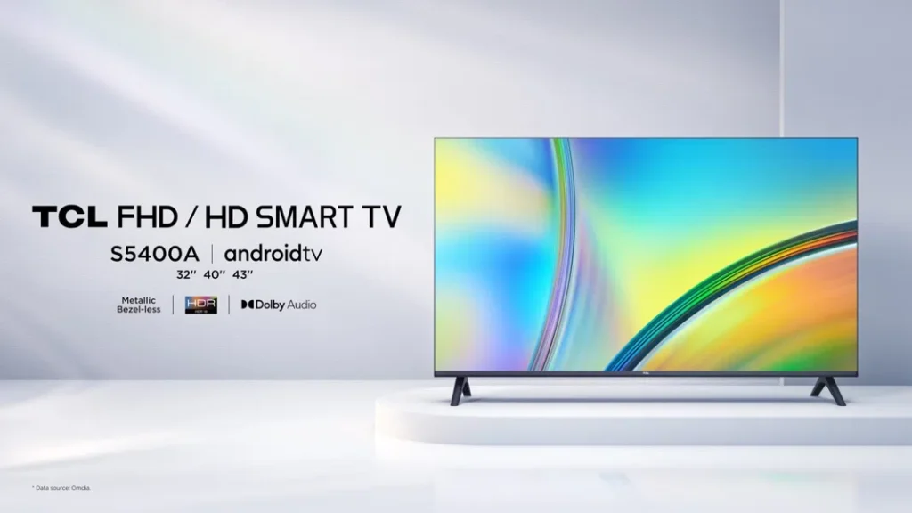 Smart Tivi TCL 43S5400A Android 11 - Thiết kế sang trọng, tiết kiệm không gian cho phòng khách