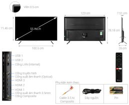Tivi Casper 55 inch Android 9.0 4K HDR 55UG6000