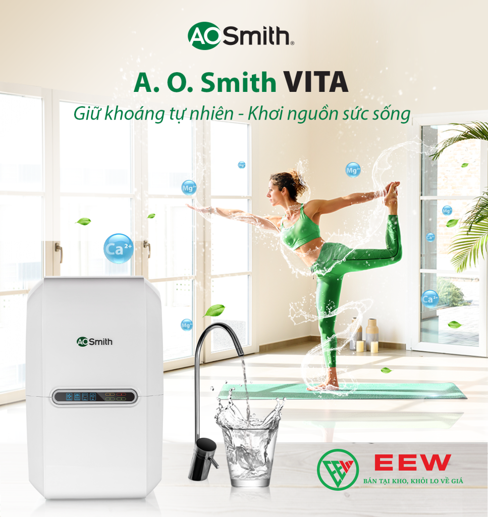 Máy lọc nước A. O. Smith VITA - Giải pháp tinh khiết cho gia đình bạn