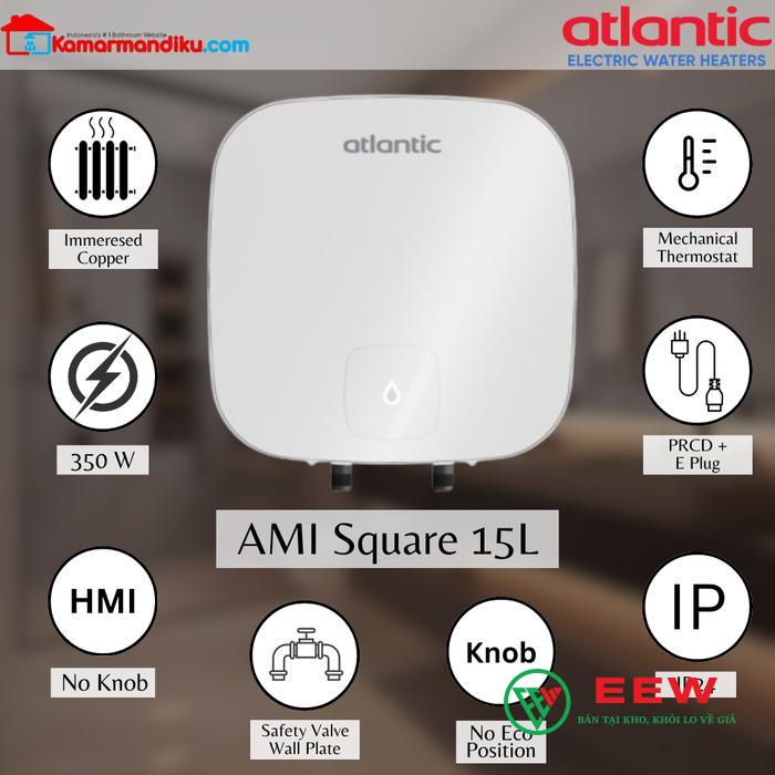 Atlantic SWH 15A M-N0 AMI SQUARE 821555 – công suất 15L, đáp ứng nhu cầu nước nóng nhanh chóng, tiện lợi
