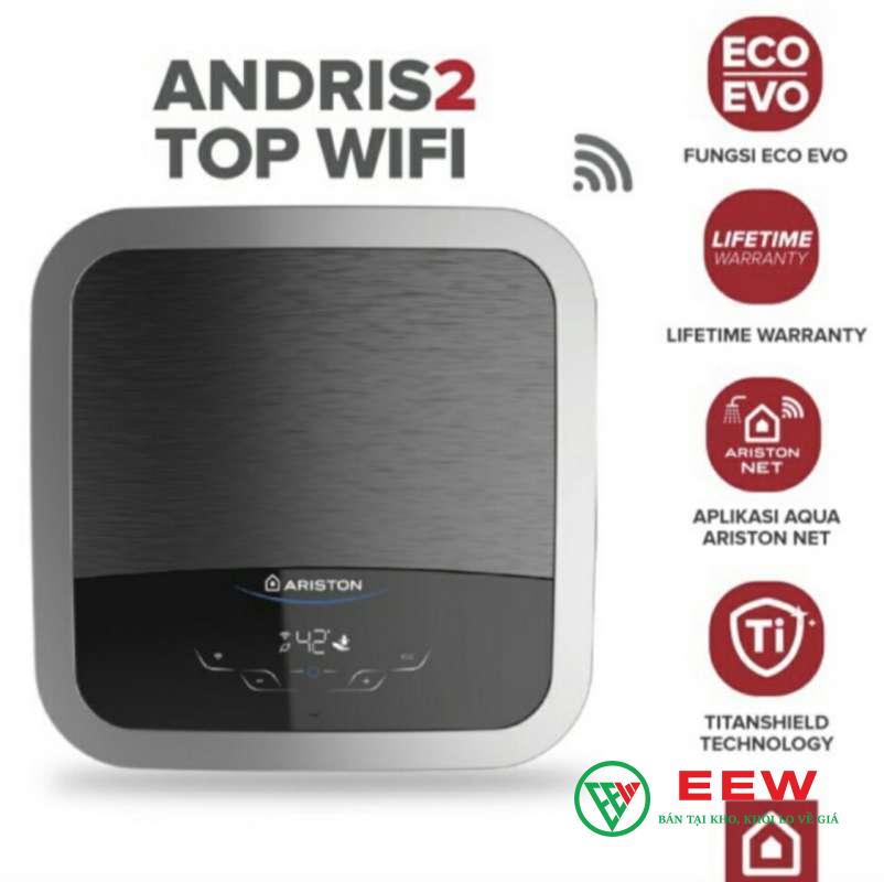 Máy nước nóng Ariston 15 lít AN2 15 TOP WIFI - dung tích 15 lít, đáp ứng nhu cầu sử dụng đa dạng Máy nước nóng Ariston 15 lít AN2 15 TOP WIFI - dung tích 15 lít, đáp ứng nhu cầu sử dụng đa dạng