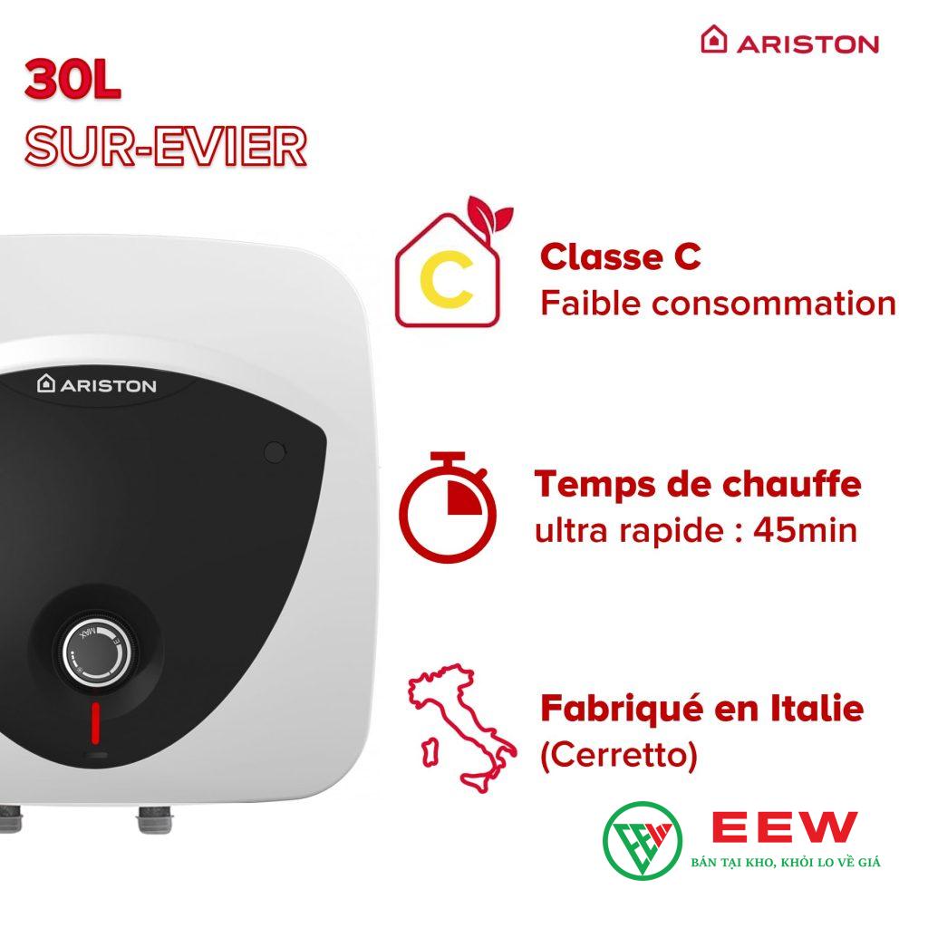 Ariston ANDRIS LUX 6BE - công nghệ chống giật an toàn, bảo vệ cả gia đình Ariston ANDRIS LUX 6BE - công nghệ chống giật an toàn, bảo vệ cả gia đình