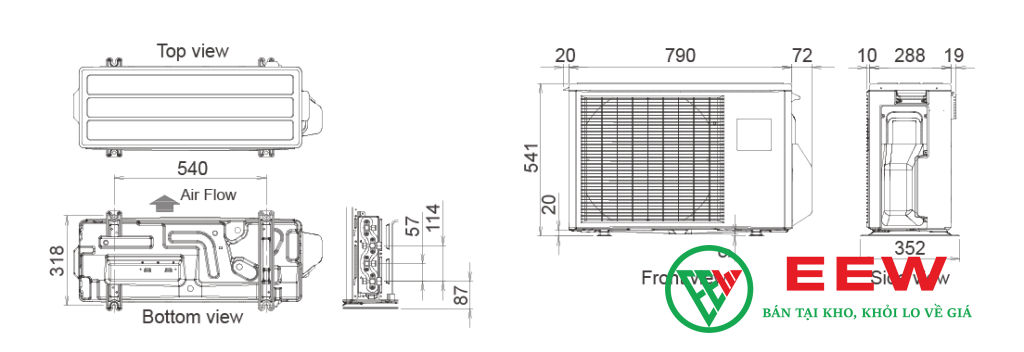 Multi Fujitsu inverter AOAG18LAC2 - giải pháp làm mát đa phòng, hiệu quả vượt trội