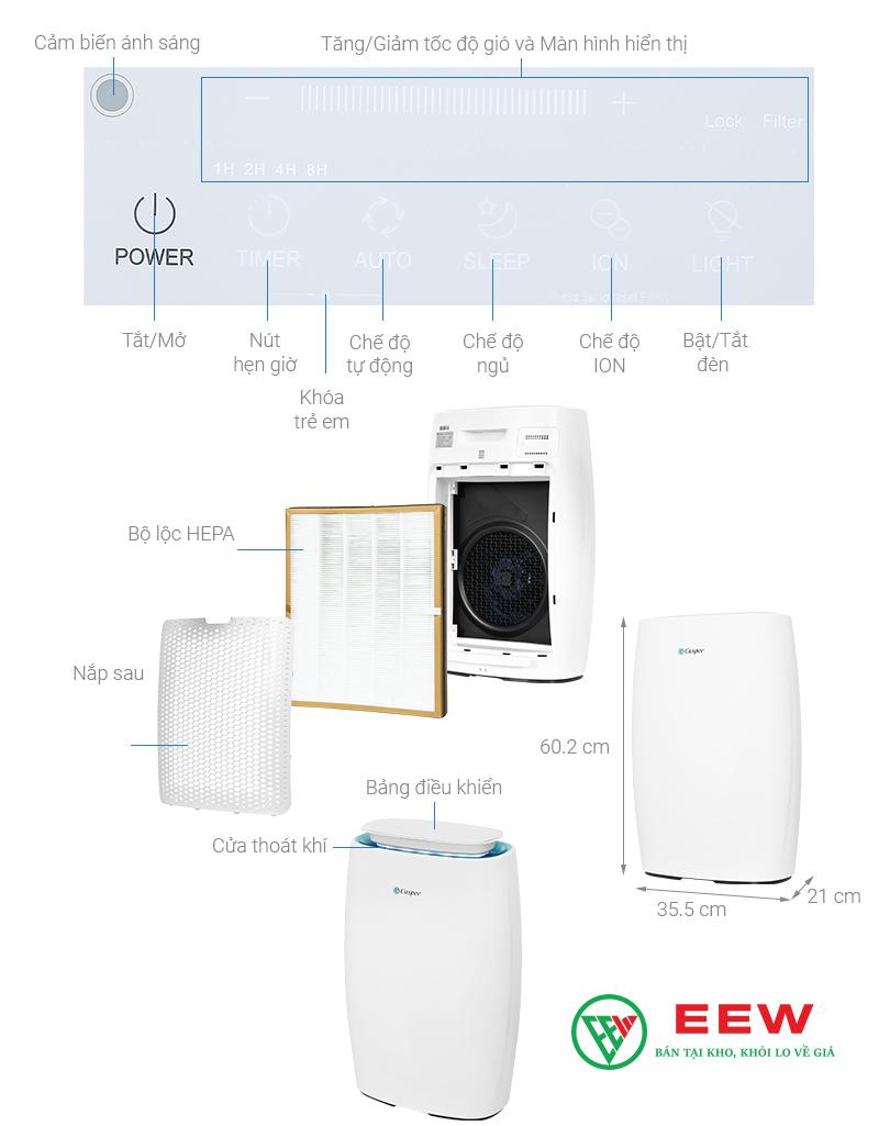 Máy lọc không khí Casper AP-300MAI