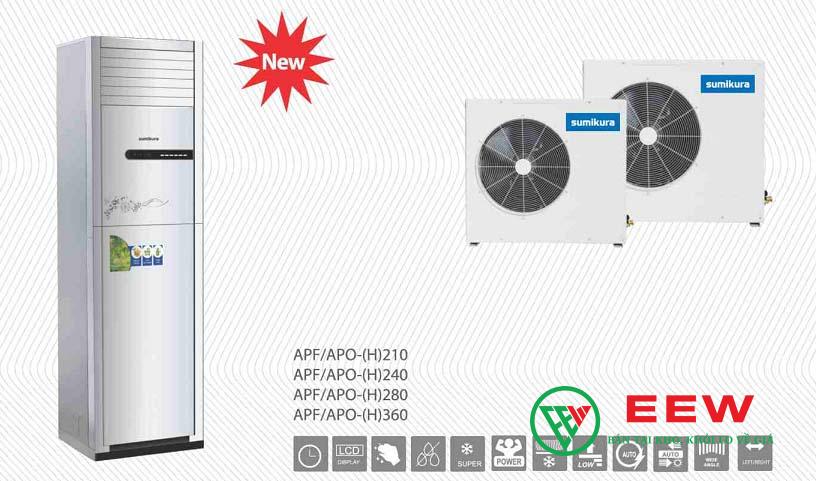 Điều hòa tủ đứng Sumikura 1 chiều 24.000BTU APF/APO-240/CL-A: thiết kế sang trọng, làm mát nhanh chóng mọi không gian Điều hòa tủ đứng Sumikura 1 chiều 24.000BTU APF/APO-240/CL-A: thiết kế sang trọng, làm mát nhanh chóng mọi không gian