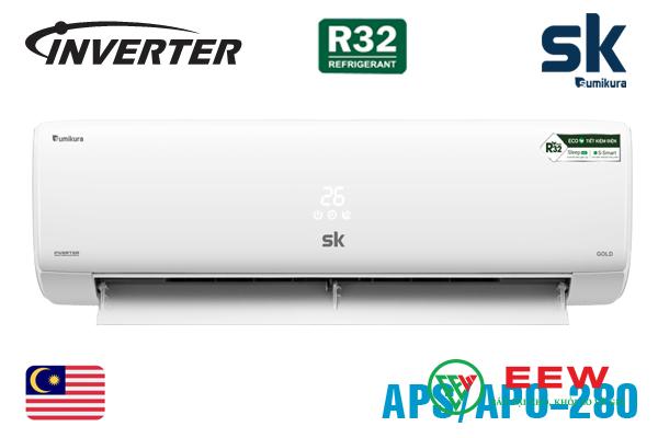 Điều hòa Sumikura 28000BTU 1 chiều APS/APO-280 Điều hòa Sumikura 28000BTU 1 chiều APS/APO-280