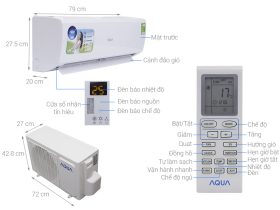 Điều hòa AQUA 1 chiều 9.000BTU AQA-KCR9JA
