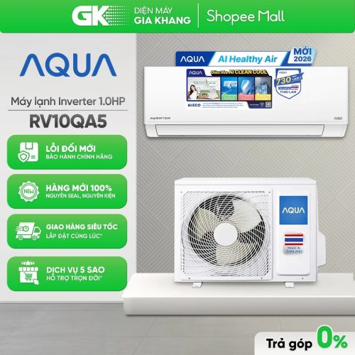 Điều hòa AQUA inverter 9000BTU 1 chiều AQA-RV10QA5