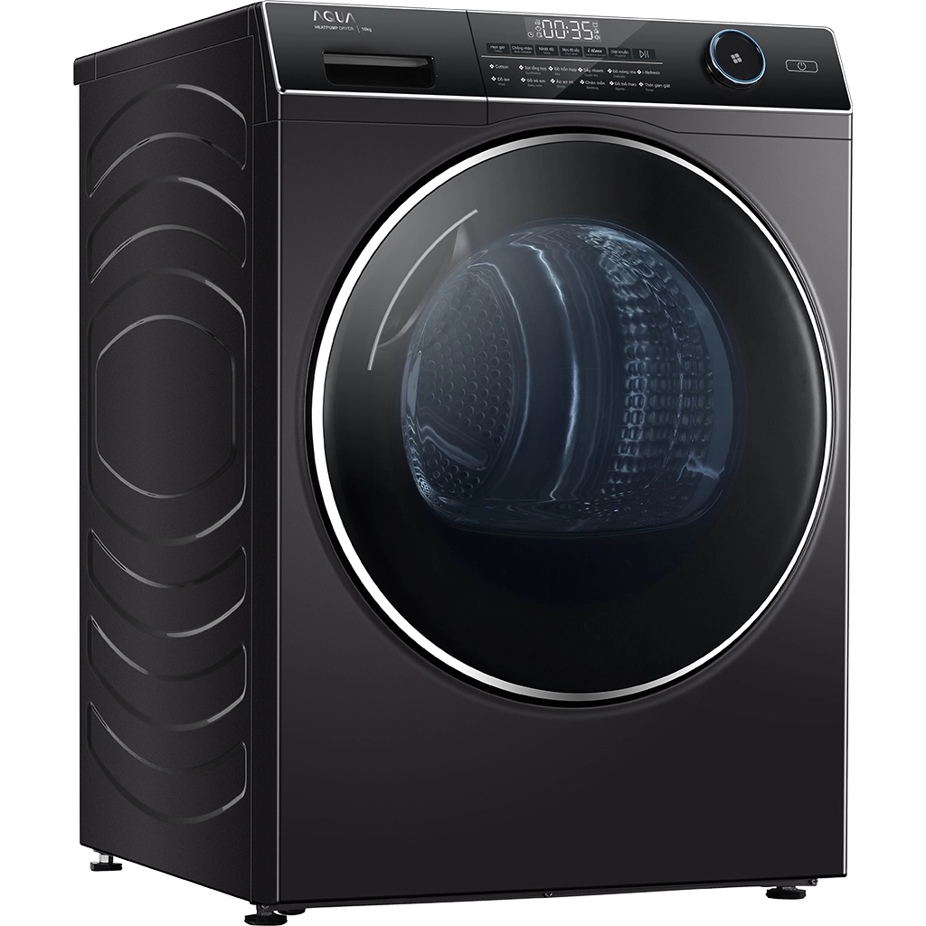 Máy sấy Aqua AQH-H1000J.PS 10kg - công nghệ bơm nhiệt hiện đại, bảo vệ quần áo Máy sấy Aqua AQH-H1000J.PS 10kg - công nghệ bơm nhiệt hiện đại, bảo vệ quần áo