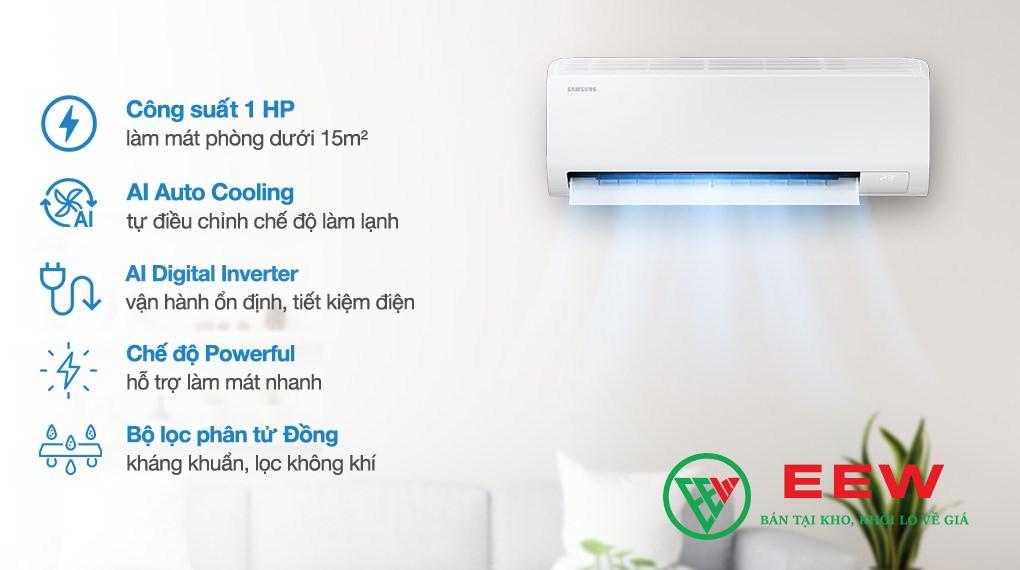 Điều hòa Samsung 9.000BTU inverter 1 chiều AR50H10D1BHNSV Điều hòa Samsung 9.000BTU inverter 1 chiều AR50H10D1BHNSV