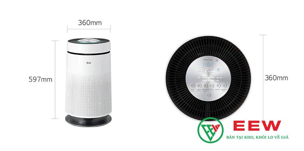 LG Puricare 360 1 tầng AS65GDWD0 - cảm biến thông minh, tự động điều chỉnh mức lọc phù hợp LG Puricare 360 1 tầng AS65GDWD0 - cảm biến thông minh, tự động điều chỉnh mức lọc phù hợp