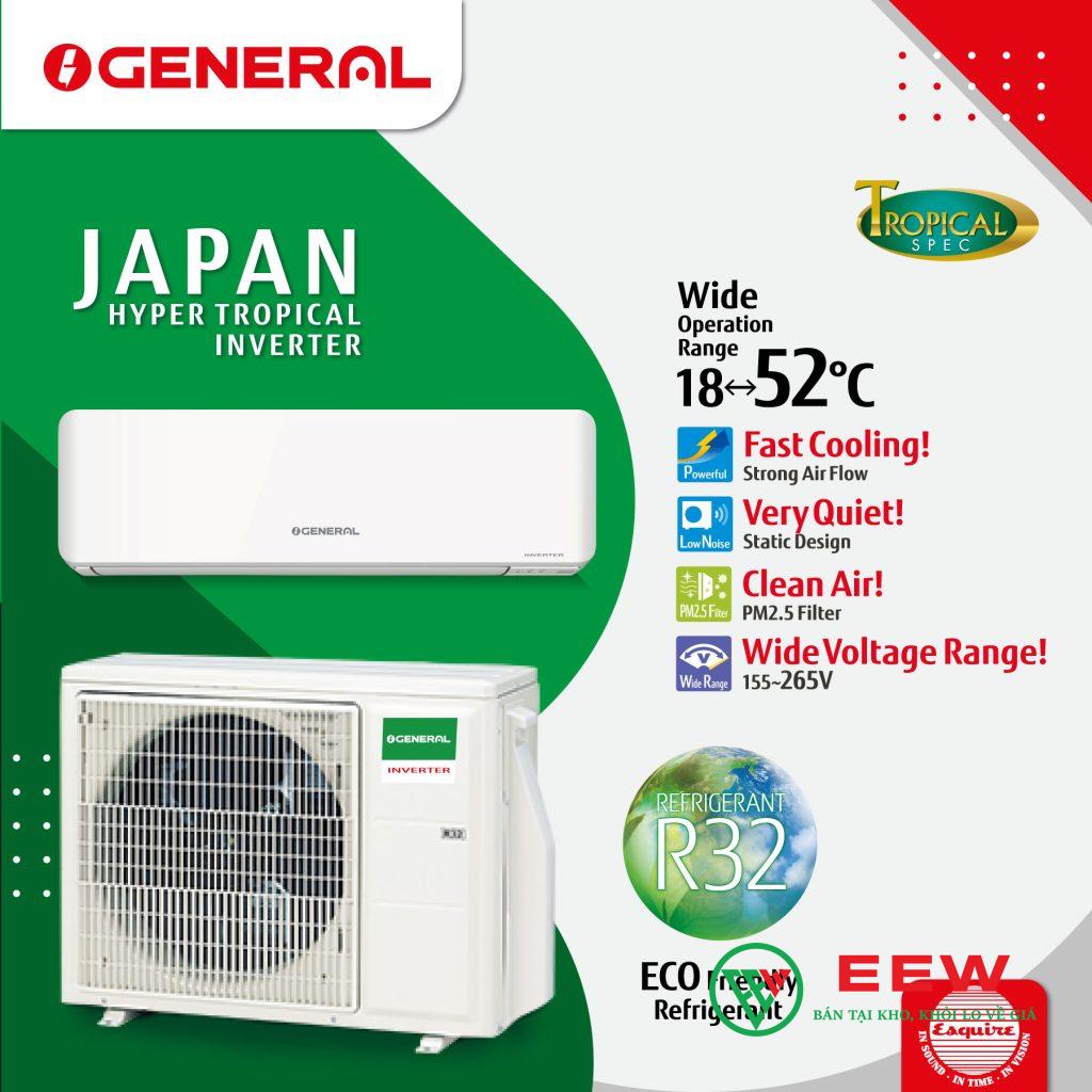 Điều hòa Fujitsu ASAG18CPTA-V - công nghệ inverter êm ái, không gian mát lạnh tức thì