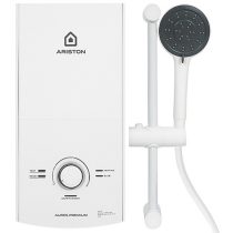 Máy nước nóng Ariston Trực Tiếp không bơm 4500w Aures Premium 4.5 IVORY