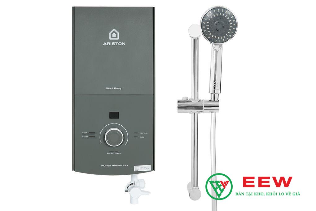 Máy nước nóng Ariston Aures Premium+ 4.5P Pearl - công suất 4500w, nước nóng tức thì mọi lúc