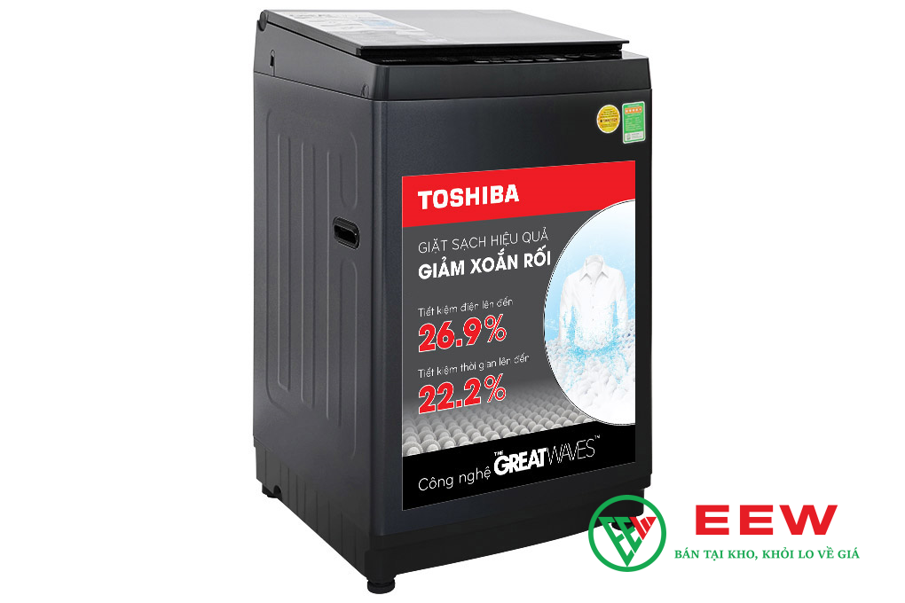 Máy giặt Toshiba 10 kg AW-M1100PV(MK) - Công nghệ giặt sạch sâu, bảo vệ vải mềm mại