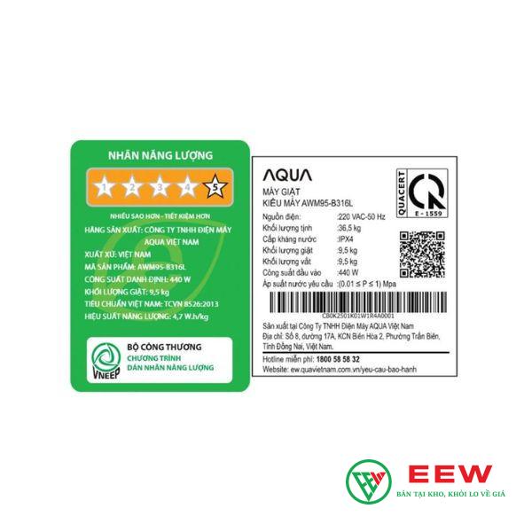 Máy Giặt Aqua Inverter 10 Kg AWM10-B316L(B) Máy Giặt Aqua Inverter 10 Kg AWM10-B316L(B)