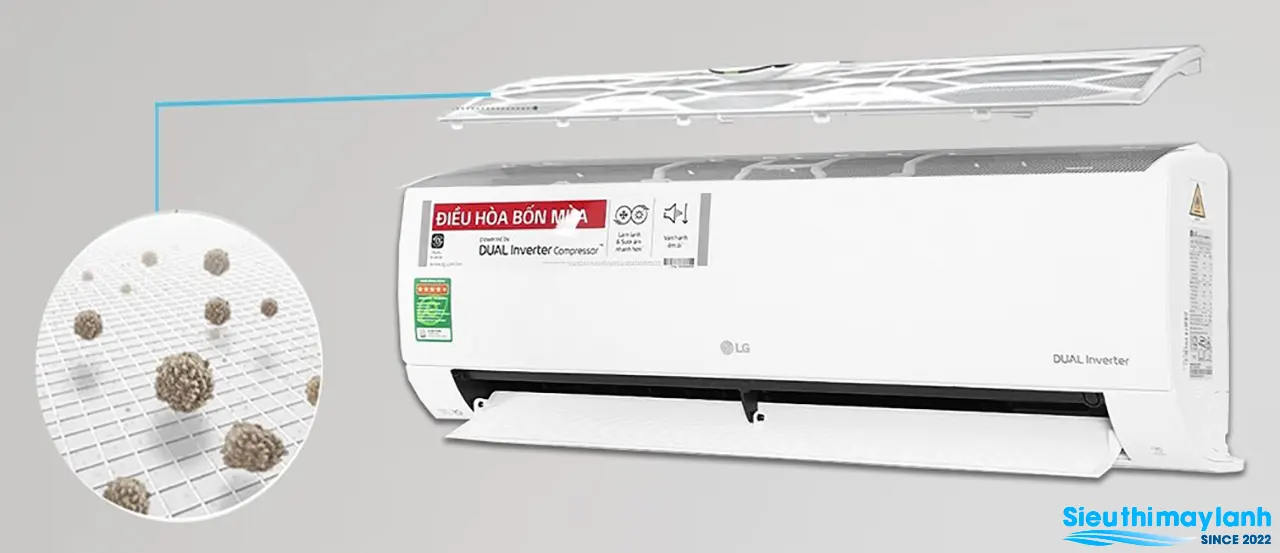 Điều hòa LG 9000BTU 2 chiều inverter B10END1 Điều hòa LG 9000BTU 2 chiều inverter B10END1