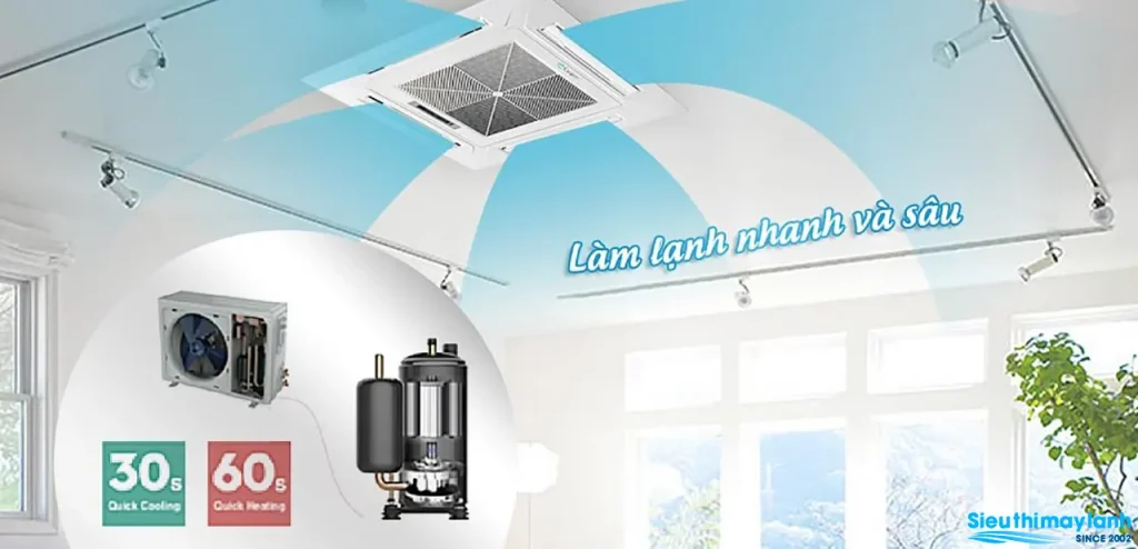 Điều hòa âm trần Casper CC-24TL22 - vận hành êm ái, mang lại giấc ngủ ngon mỗi đêm Điều hòa âm trần Casper CC-24TL22 - vận hành êm ái, mang lại giấc ngủ ngon mỗi đêm
