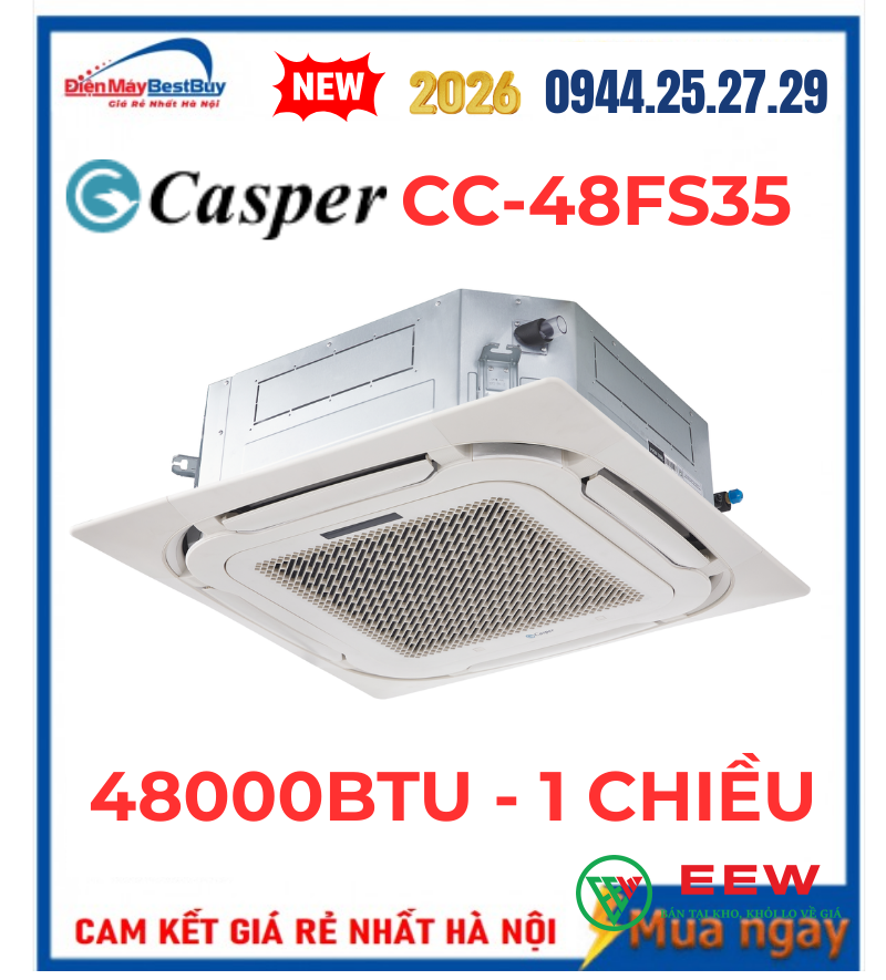 Điều hòa âm trần Casper 48000 BTU 1 chiều CC-48FS35 Điều hòa âm trần Casper 48000 BTU 1 chiều CC-48FS35