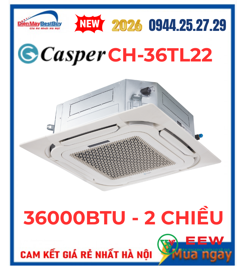 Điều hòa âm trần Casper 36.000BTU CH-36TL22