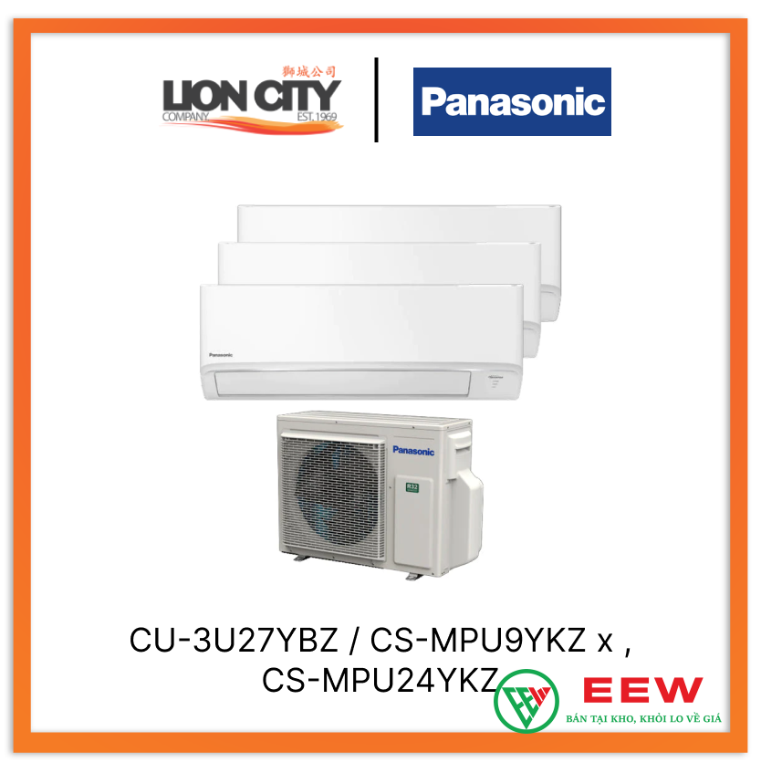 Điều hòa multi Panasonic 24000BTU CS-MPU24YKZ - chế độ inverter thông minh, tiết kiệm đến 50% điện năng Điều hòa multi Panasonic 24000BTU CS-MPU24YKZ - chế độ inverter thông minh, tiết kiệm đến 50% điện năng