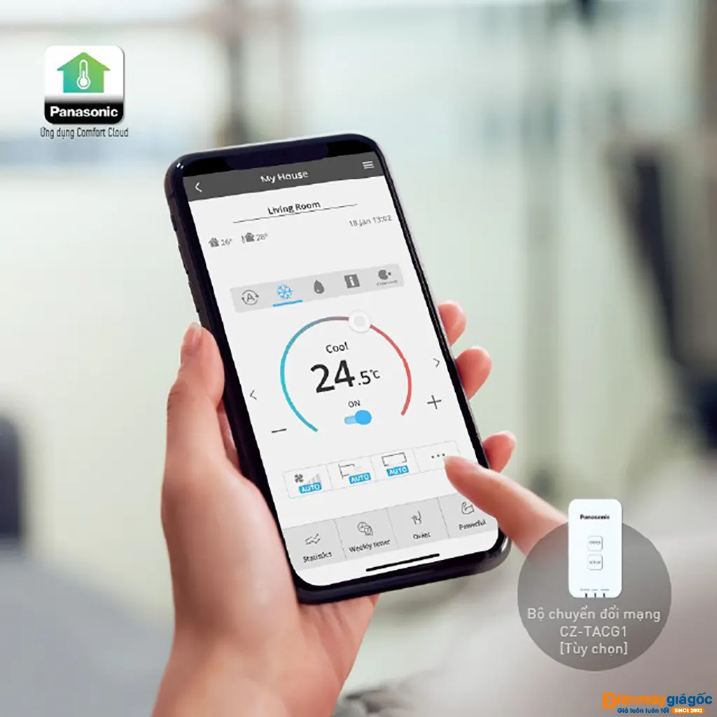 Điều hòa multi Panasonic âm trần 2 chiều 12000BTU CS-MZ35WB4H8A - thiết kế sang trọng, hòa quyện không gian hiện đại Điều hòa multi Panasonic âm trần 2 chiều 12000BTU CS-MZ35WB4H8A - thiết kế sang trọng, hòa quyện không gian hiện đại