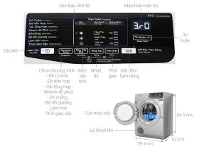 Máy sấy Electrolux 8Kg (Màu xám) EDV805JQSA