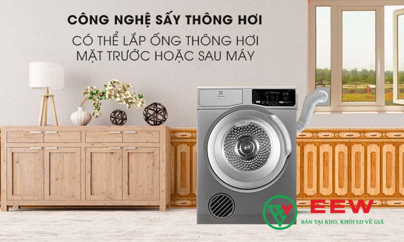Máy sấy Electrolux 8Kg màu xám sang trọng, tiết kiệm điện tối ưu cho gia đình bạn Máy sấy Electrolux 8Kg màu xám sang trọng, tiết kiệm điện tối ưu cho gia đình bạn