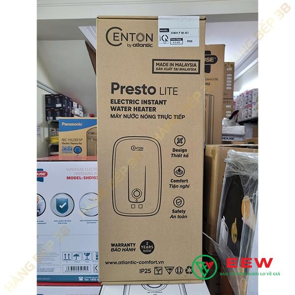 Máy nước nóng Atlantic Presto Lite EIWH P M-N1 4.5kW - công suất 4.5kW, nước nóng nhanh chóng, liên tục