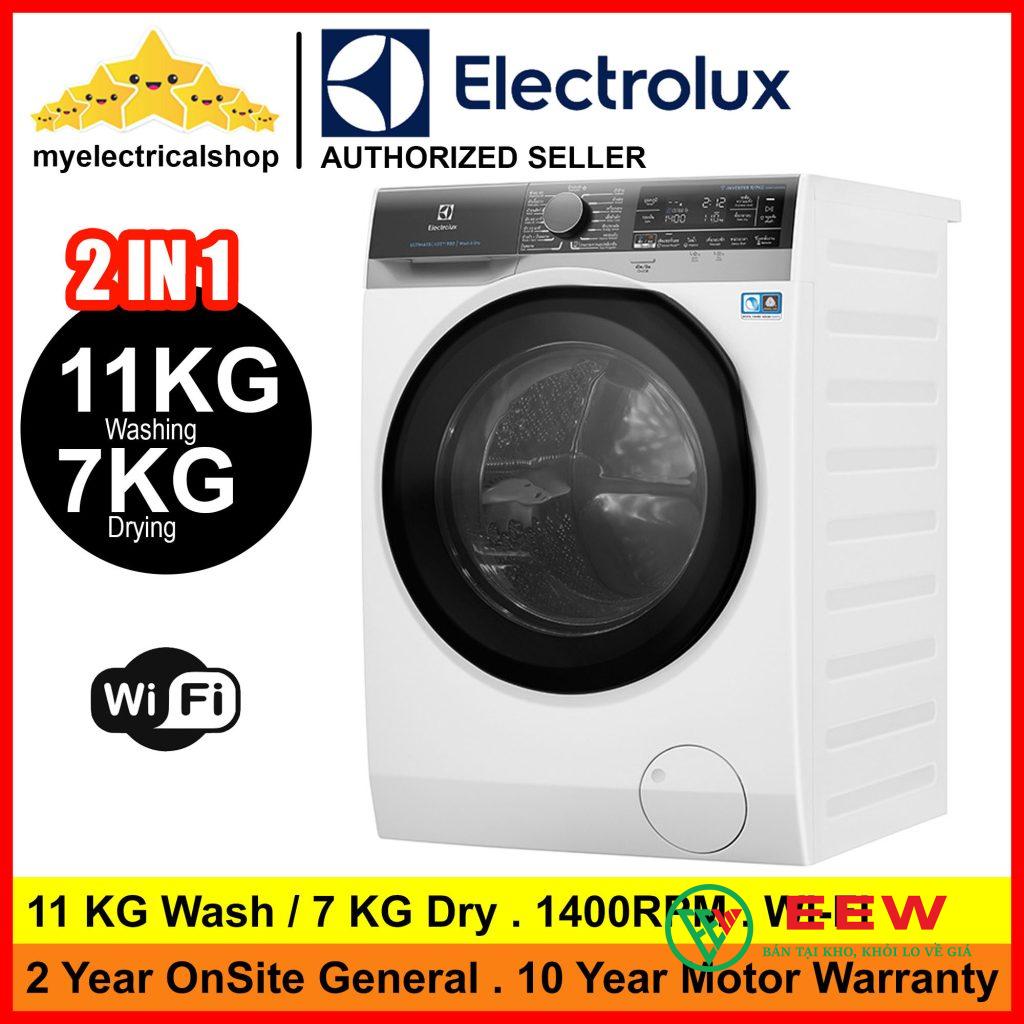 Máy giặt sấy Electrolux EWW1141AEWA - Thiết kế hiện đại, phù hợp mọi không gian gia đình