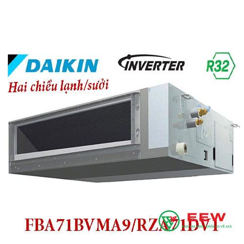 Điều hòa âm trần nối ống gió 24000BTU Daikin 2 chiều inverter FBA71BVMA9/RZA71DV1