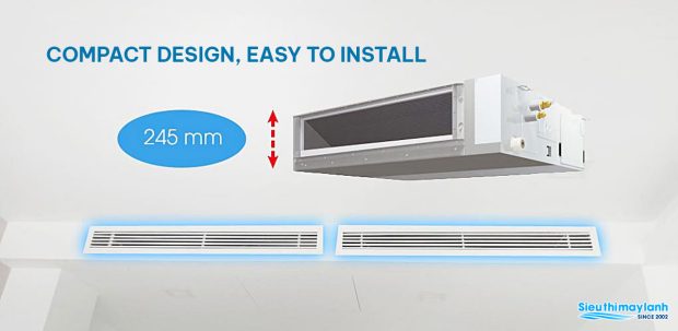 Điều hòa âm trần nối ống gió Daikin 21.000BTU 1 chiều inverter FBFC60DVM9/RZFC60EVM