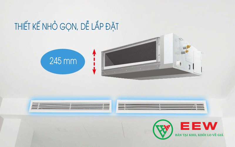 Daikin âm trần 24.000BTU inverter - vận hành êm, phân phối gió đều, thoải mái tuyệt đối