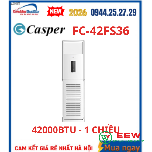 Điều hòa tủ đứng Casper 1 chiều 42.000BTU FC-42FS36 Điều hòa tủ đứng Casper 1 chiều 42.000BTU FC-42FS36