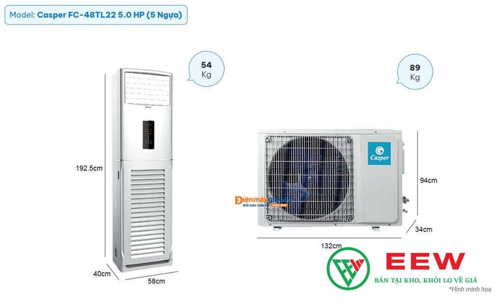 Điều hòa Casper FC-48TL22 48.000BTU - công nghệ inverter tiết kiệm điện tối ưu cho gia đình Điều hòa Casper FC-48TL22 48.000BTU - công nghệ inverter tiết kiệm điện tối ưu cho gia đình