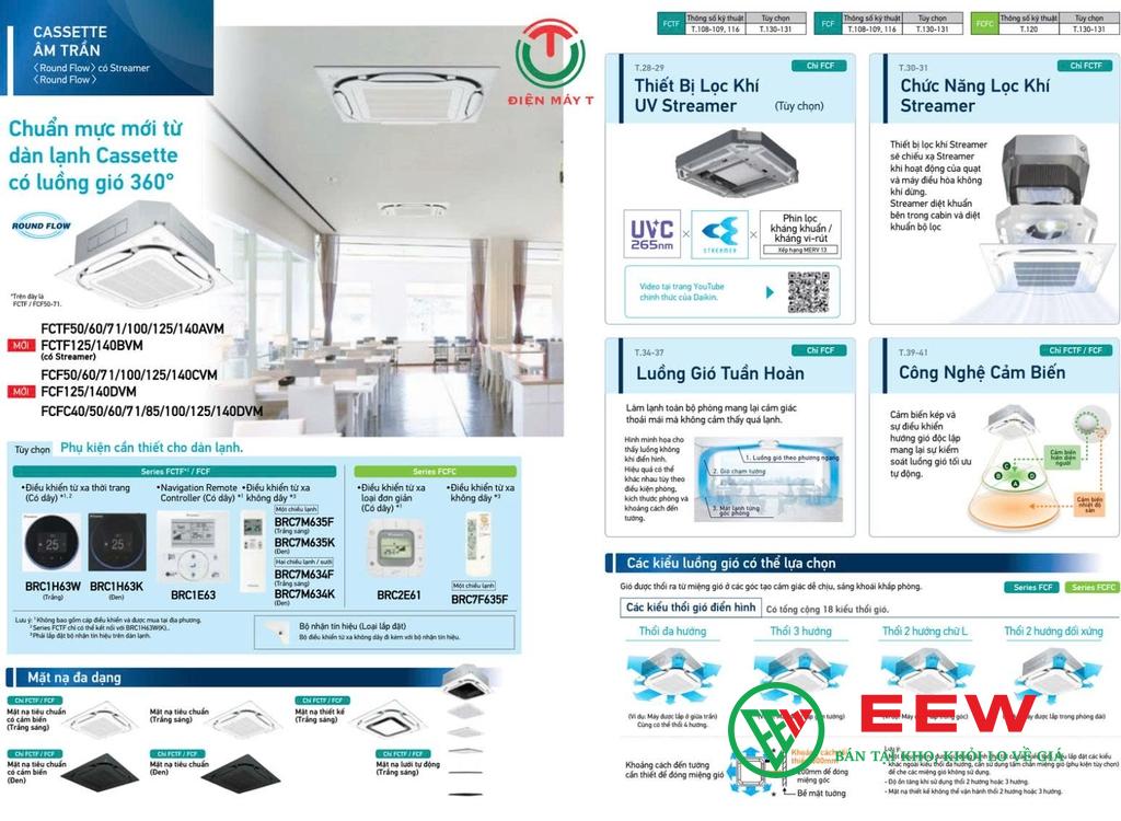 Điều hòa Daikin FCTF140BVM/RZF140DVM - Làm mát nhanh, phân phối gió đều khắp phòng Điều hòa Daikin FCTF140BVM/RZF140DVM - Làm mát nhanh, phân phối gió đều khắp phòng