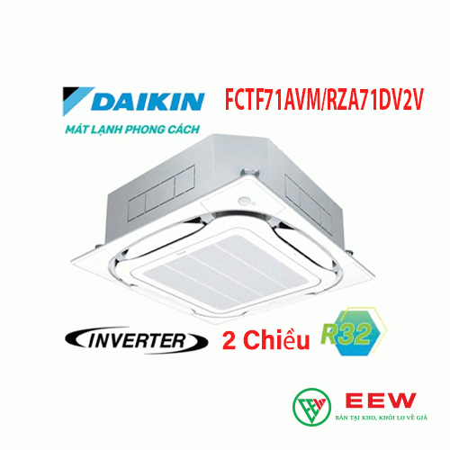 Điều hòa âm trần 24000BTU 2 chiều Daikin inverter FCTF71AVM/RZA71DV1 Điều hòa âm trần 24000BTU 2 chiều Daikin inverter FCTF71AVM/RZA71DV1