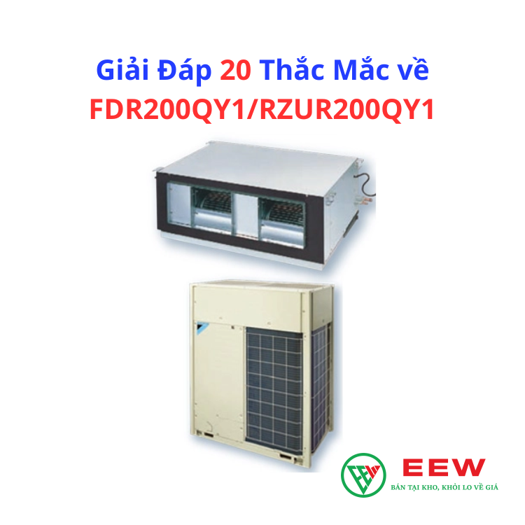 Điều hòa âm trần nối ống gió Daikin Packaged inverter 100.000BTU FDR250QY1/RZUR250QY1 Điều hòa âm trần nối ống gió Daikin Packaged inverter 100.000BTU FDR250QY1/RZUR250QY1