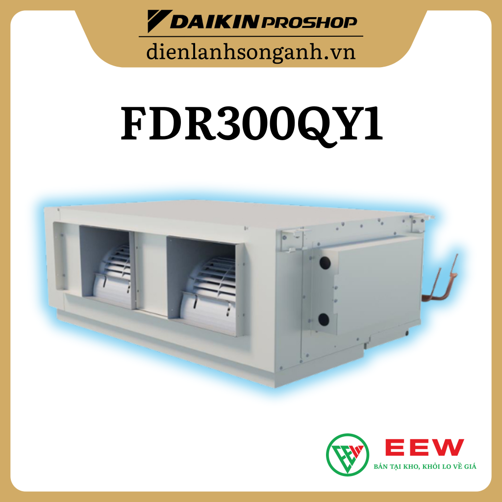 Điều hòa âm trần nối ống gió Daikin Packaged inverter 120.000BTU FDR300QY1/RZUR300QY1 Điều hòa âm trần nối ống gió Daikin Packaged inverter 120.000BTU FDR300QY1/RZUR300QY1