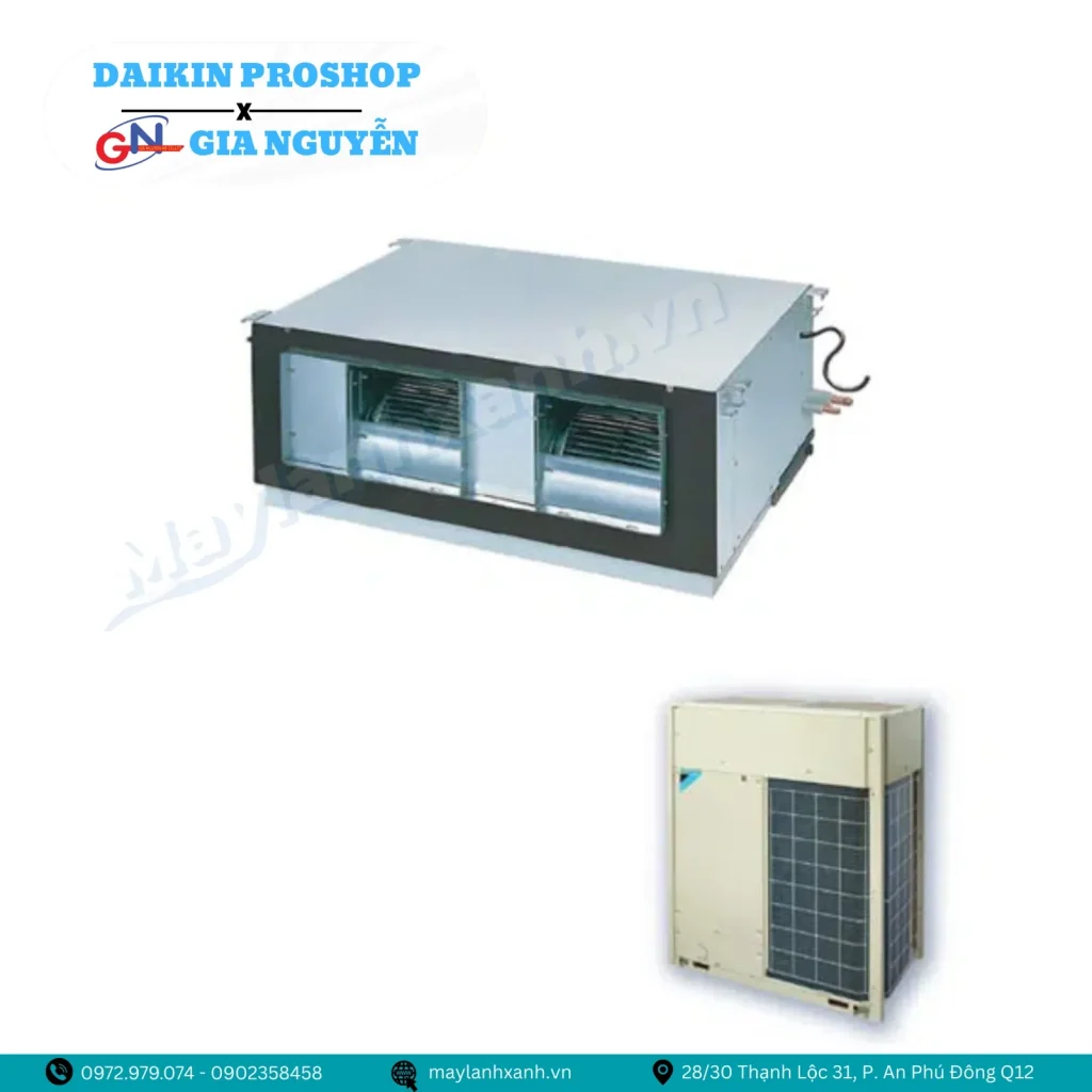 Điều hòa âm trần nối ống gió Daikin Packaged inverter 120.000BTU FDR300QY1/RZUR300QY1 Điều hòa âm trần nối ống gió Daikin Packaged inverter 120.000BTU FDR300QY1/RZUR300QY1