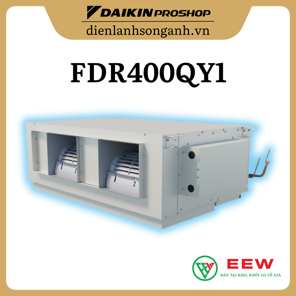 Điều hòa âm trần nối ống gió Daikin Packaged inverter 160.000BTU FDR400QY1/RZUR400QY1