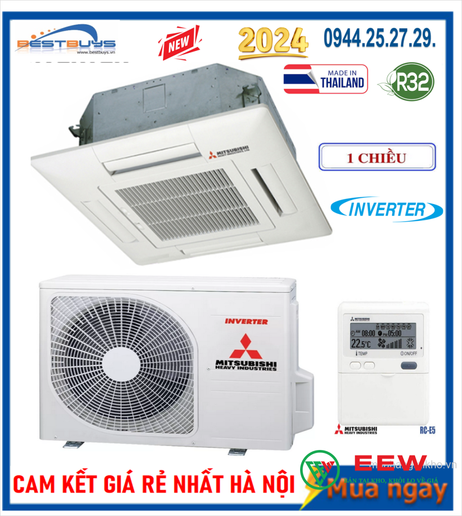 Điều hòa âm trần Mitsubishi Heavy 21000BTU inverter 1 chiều FDT60YA-W5 Điều hòa âm trần Mitsubishi Heavy 21000BTU inverter 1 chiều FDT60YA-W5