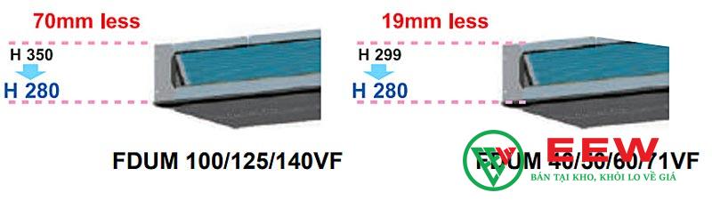 Điều hòa nối ống gió Mitsubishi Heavy 34000BTU 2 chiều FDUM100VF2/FDC90VNP