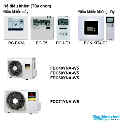 Điều hòa nối ống gió Mitsubishi Heavy inverter 15000BTU FDUM40YA-W5