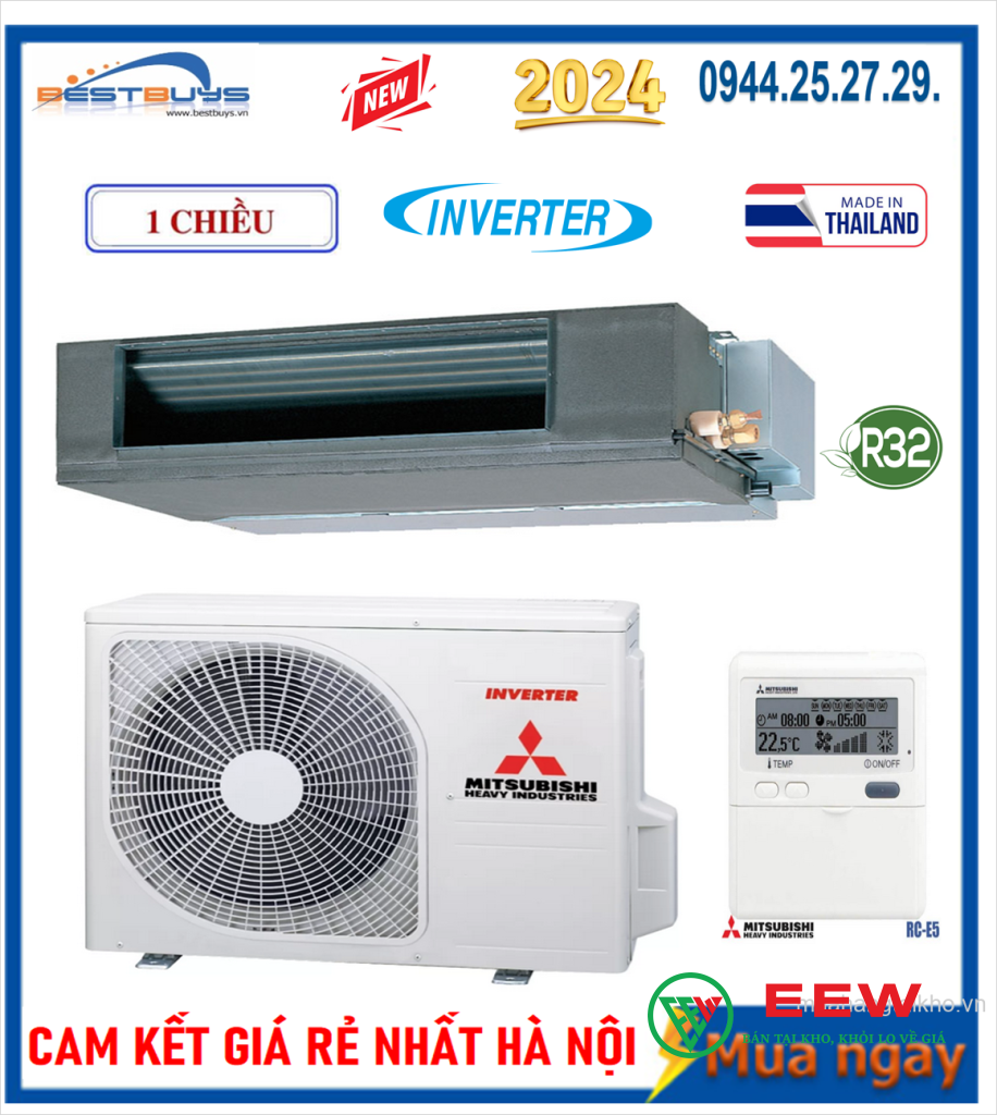 Điều hòa nối ống gió Mitsubishi Heavy inverter 18000BTU FDUM50YA-W5
