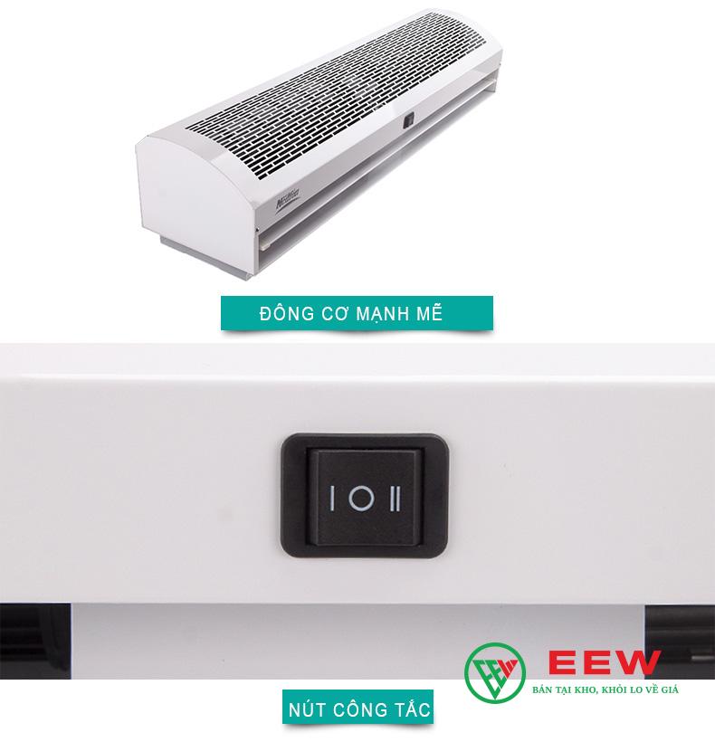 Quạt cắt gió Nedfon FM3015-Y-A: điều khiển từ xa tiện lợi, dễ dàng sử dụng